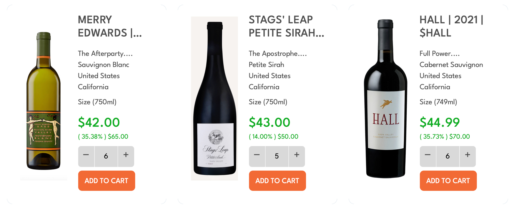 Vinly Wine Tiles Shop with the live ticker
